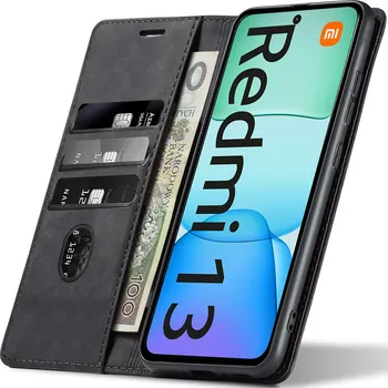 Pouzdro na mobilní telefon Flipový Pouzdro Koanni pro Xiaomi Redmi 13 černý