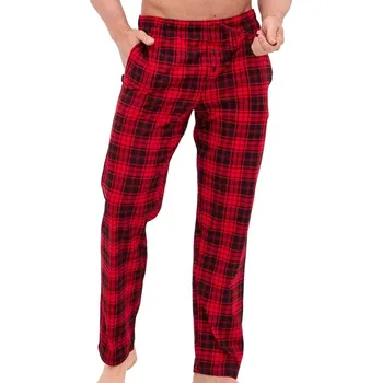 Pánské pyžamo Pánské pyžamové kalhoty 691/60 - CORNETTE Červená XL