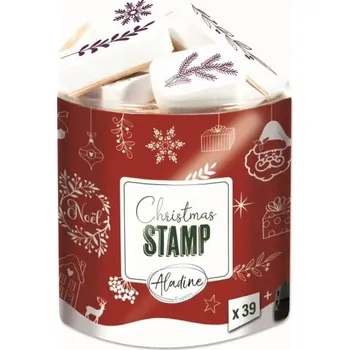 Dětské razítko Aladine Veselé Vánoce - razítka na pěnovce (39ks) Vánoce
