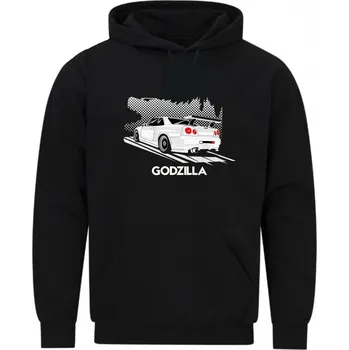 Pánská mikina Pánská mikina Nissan Skyline Godzilla JDM (Velikost: 5XL, Barva: Černá)