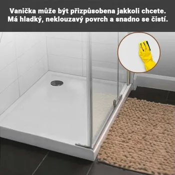 Sprchová vanička Sprchová vanička Aquamarin čtvercová 90 x 4 cm