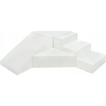 Dřevěná hračka Sada 4 velkých kostek EPS+PE pro hraní v jeslích, školkách, pro děti, bílá