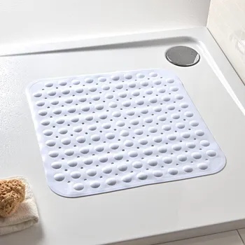 Protiskluzová podložka 3Pagen Rohož do sprchy bílá 54,5 x 54,5 cm
