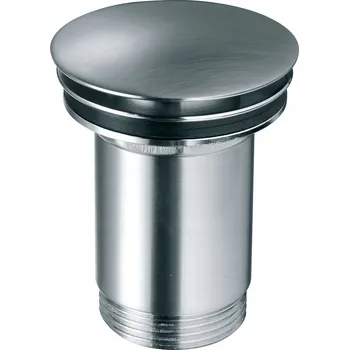 Sifon Zátka s přepadem klik-klak kulatý Ferro stříbrná