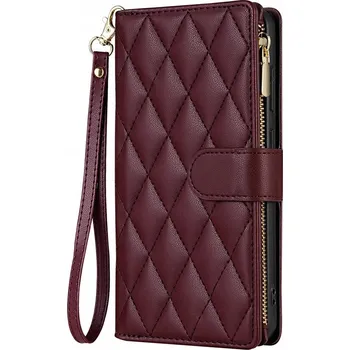 Pouzdro na mobilní telefon Flipové pouzdro Erbord pro Samsung Galaxy A56, červené