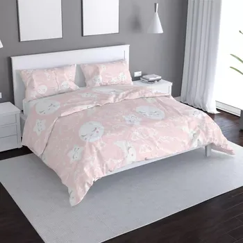 Povlečení Sablio Povlečení Mráčky a měsíc - 140x220 / 90x70