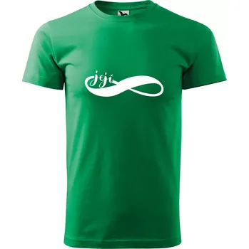 Sablio Tričko s potiskem Navždy její - zelené 2XL