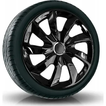 Poklice na kolo Puklice STIG 14” černé pro Chevrolet, Citroen, Dacia, 4 ks