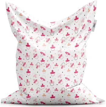 Sedací pytel Sablio Sedací vak Classic Růžové dudlíky - 150x100 cm