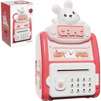 Pokladnička POKLADNIČKA SEJF NA PENÍZE BANKOMAT NA BANKOVKY A MINCE S ELEKTRONICKÝM ZÁMKEM NA PIN