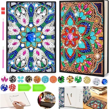 kreativní sada DIAMANTOVÁ ozdob si svůj deník MANDALA KVĚT Notes kreativní sada