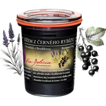 Džem z černého rybízu s levandulí z Bezděkova, 175 g