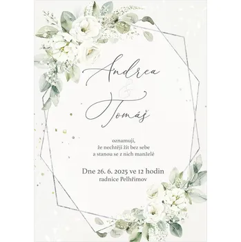 Svatební dekorace Svatební oznámení 337
