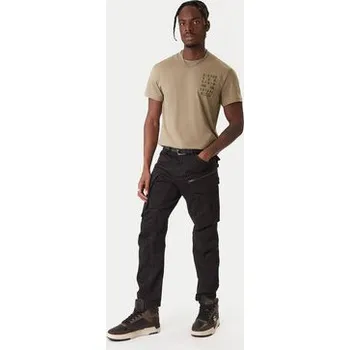 Pánské tričko G-Star Raw T-Shirt Text Chest D25968-C506 6057 Zelená Regular Fit XXL