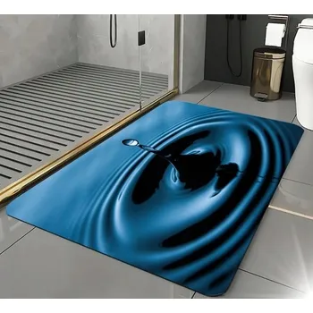 Koupelnová předložka VELKÁ KOUPELNOVÁ PŘEDLOŽKA MĚKKÁ PROTISKLUZOVÁ SAVÁ 80X50 KOBEREC DO KOUPELNY