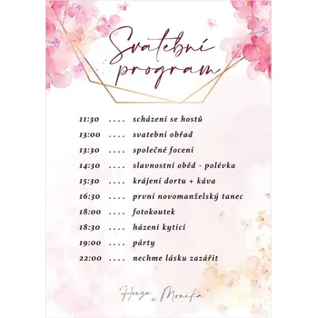 Svatební harmonogram 260