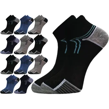 Pánské ponožky 12 párů pánských kotníkových ponožek se vzorem 1101-2, velikost 44-47