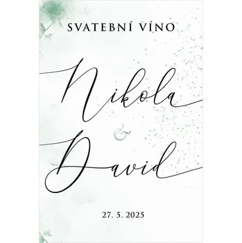 Etiketa na svatební víno 340