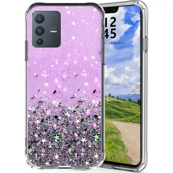 Pouzdro na mobilní telefon Zadní Kryt Radian pro Vivo V23 fialový