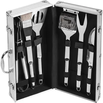 Grilovací nářadí Onpira | grilovací nářadí v hliníkovém kufříku 7 ks varianta: 7 dílů