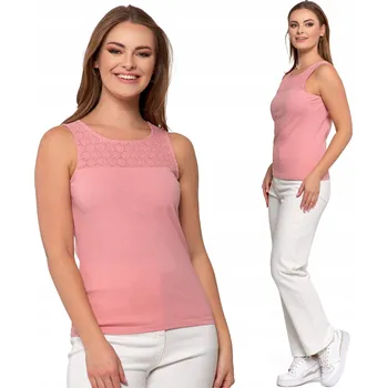 Dámská halenka Elegantní dámská halenka bez rukávů, módní ažurové provedení MORAJ S