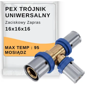 rozdělovač topení T-rozdělovač PEX 16x16x16 s upnutím RADOPRESS PIPELIFE