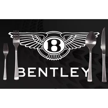 prostírání Sablio Prostírání Logo Bentley Černý: 40x30cm