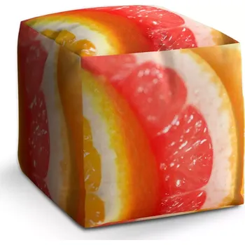 Taburet Sablio Taburet Cube Citrusy: 40x40x40 cm