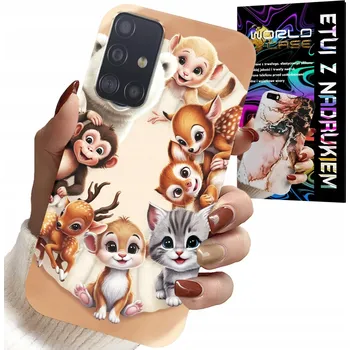 Pouzdro na mobilní telefon POUZDRO PRO SAMSUNG GALAXY A51 - ZADNÍ KRYT PRO DĚTI S LESNÍMI ZVÍŘATY CASE