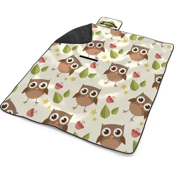 deka Sablio Plážová deka Sovy: 200x140 cm