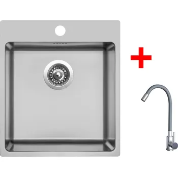 Nerezový dřez Sinks N157 Set BLOCKER 450 + ELASTA nerez/šedá Stav zboží: Nový produkt v externím skladu
