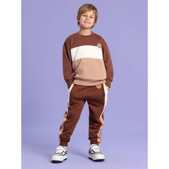 Chlapecké kalhoty Sinsay - Tepláky jogger - tmavě hnědá - 099AY-89X - 099AY-89X-110-2