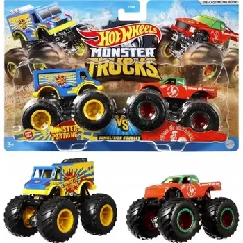 autíčko Mattel Hot Wheels FYJ64 Monster Trucks demoliční duo (FYJ64)
