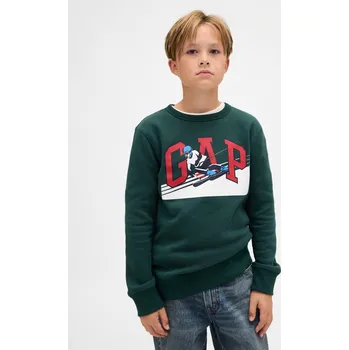 Dětská móda GAP Chlapecké Dětská mikina s logem Gap Zelená M (2966881)