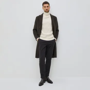 Pánské kalhoty Reserved - Kalhoty chino slim fit - černý - QF747-99M - QF747-99M-36