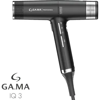 Fén Gama fén na vlasy IQ3 Perfetto Hair Dryer - černý