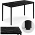 Jídelní stůl Modern Home Kuchyňský stůl 120 x 60 x 73,5 cm černý mramor