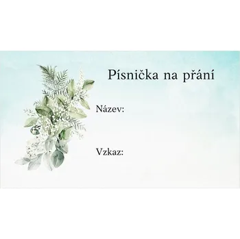 Svatební dekorace Kartička pro DJ 295