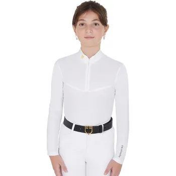 EQUESTRO Triko závodní Mesh Equestro, dívčí, bílé 12 let
