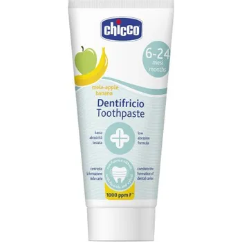zubní pasta CHICCO Pasta zubní Jablko-banán s fluórem 50ml, 6-24m
