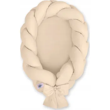 Hnízdečko pro miminko Hnízdečko pro miminko pletené 2v1 - béžové My Sweet Baby