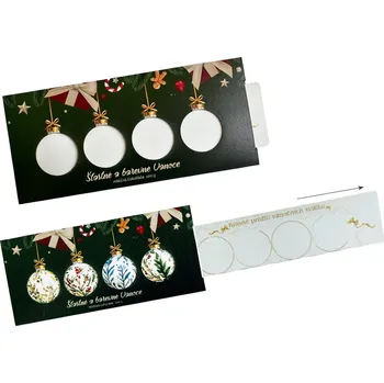 Čokoláda Interaktivní vánoční mléčná čokoláda 100 g – Šťastné a barevné Vánoce