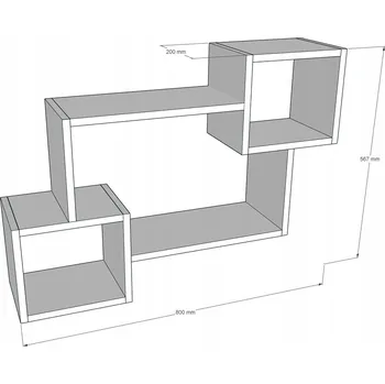 police Police laminovaná deska Gindo 80 x 20 cm bílá