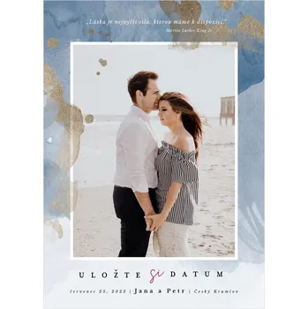 Svatební dekorace Svatební oznámení 312 - s fotkou