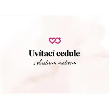 Svatební dekorace Vítací cedule s vlastním motivem 1