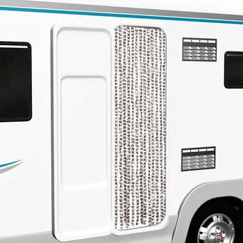 Síť proti hmyzu vidaXL Závěs proti hmyzu 56 x 200 cm žinylka [315141] Barva: Taupe a bílá