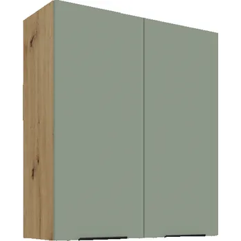 Kuchyňská skříňka 80 G 90 2F, Horní kuchyňská skříňka Aria aquamarine/artisan