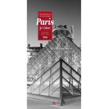 Diář Paris, je t'aime - Literatur-Kalender 2026 (DE)