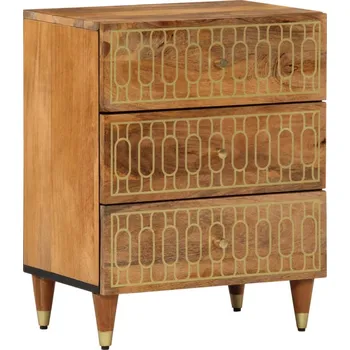 Noční stolek vidaXL Noční stolek 50 x 33 x 60 cm masivní mangovníkové dřevo [358329] Barva: medová hnědá