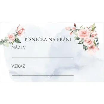 Svatební dekorace Kartička pro DJ 271